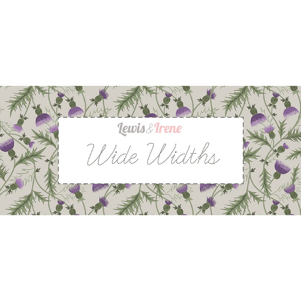 Lewis And Irene Wide Width Mono Thistle Light Lavender W17 Swatch Image