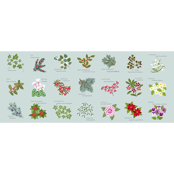 Lewis And Irene Winter Botanical Winter Botanical Fabric Panel A788 Main Image