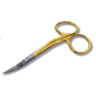 Madeira Scissors Embroidery Scissors Double Curve Gold Plated 9cm  - The Sewing Studio