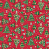 Makower Christmas Wishes Tree Red 036-R Main Image