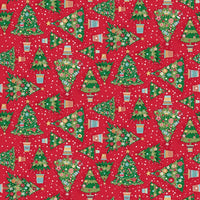 Makower Christmas Wishes Tree Red 036-R Main Image