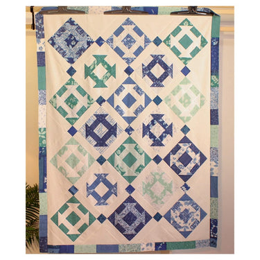 Makower Download Free Pattern: Bluebell Churn Dash Quilt Top  - The Sewing Studio for sale UK - The Sewing Studio