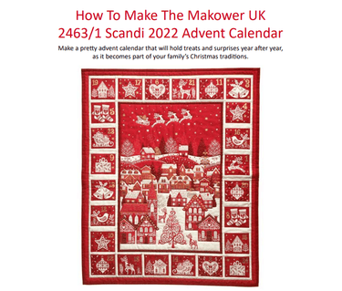 Makower Download Free Pattern: How to Make Makower Scandi Advent Panel 2022  - The Sewing Studio for sale UK - The Sewing Studio