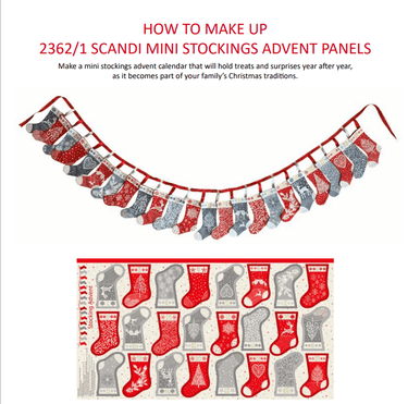 Makower Download Free Pattern: How to Make Makower Scandi Mini Stocking Panel 2022  - The Sewing Studio for sale UK - The Sewing Studio