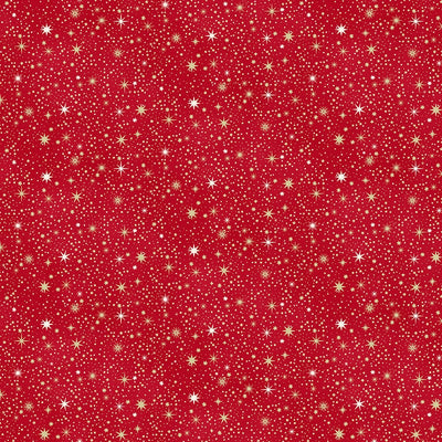 Makower Enchanted Celestial Red 028-R4