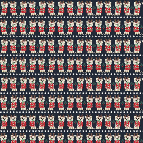 Makower Fabric Makower Santa Paws  - The Sewing Studio