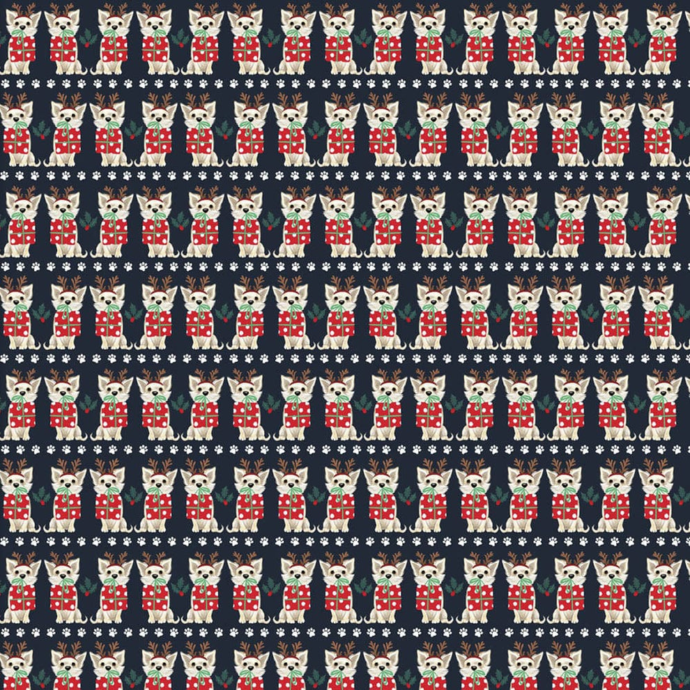 Makower Fabric Makower Santa Paws  - The Sewing Studio