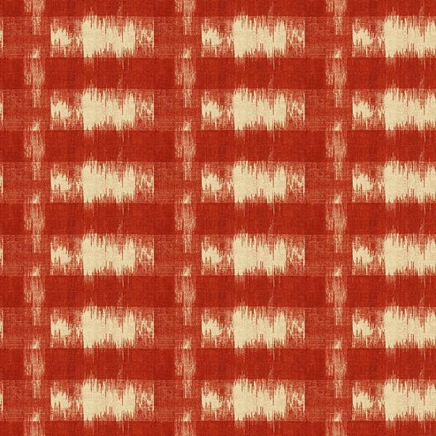 Makower Fabric Makower Belle Rose Ikat Plaid Red 9722 R  - The Sewing Studio