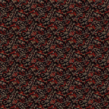 Makower Fabric Makower Belle Rose Motif Ikat Black 9721 K