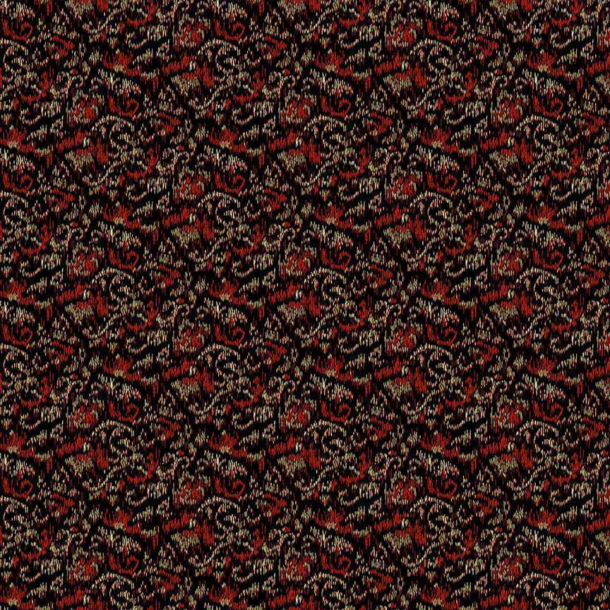 Makower Fabric Makower Belle Rose Motif Ikat Black 9721 K  - The Sewing Studio