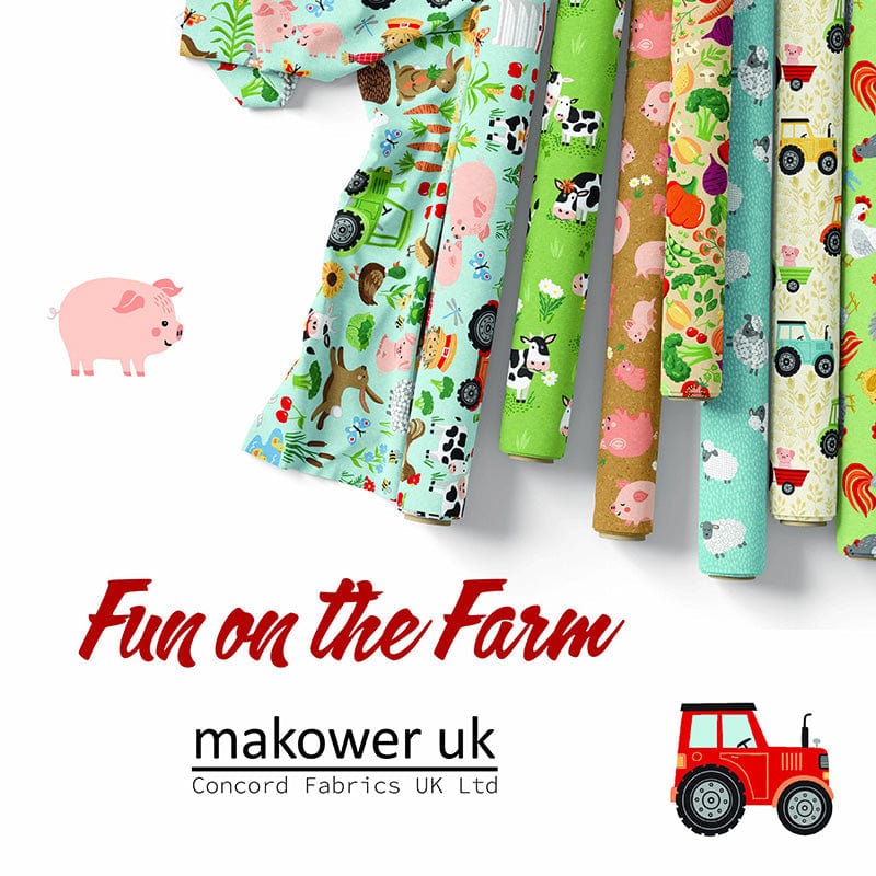 Makower Fabric Makower Fun on the Farm  - The Sewing Studio