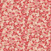 Makower Fabric Makower Kasumi Floating Flowers Red 046-R