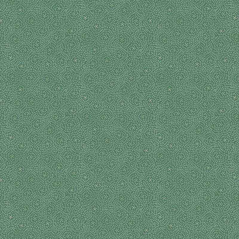 Makower Fabric Makower Kasumi Kiku Green 047-G