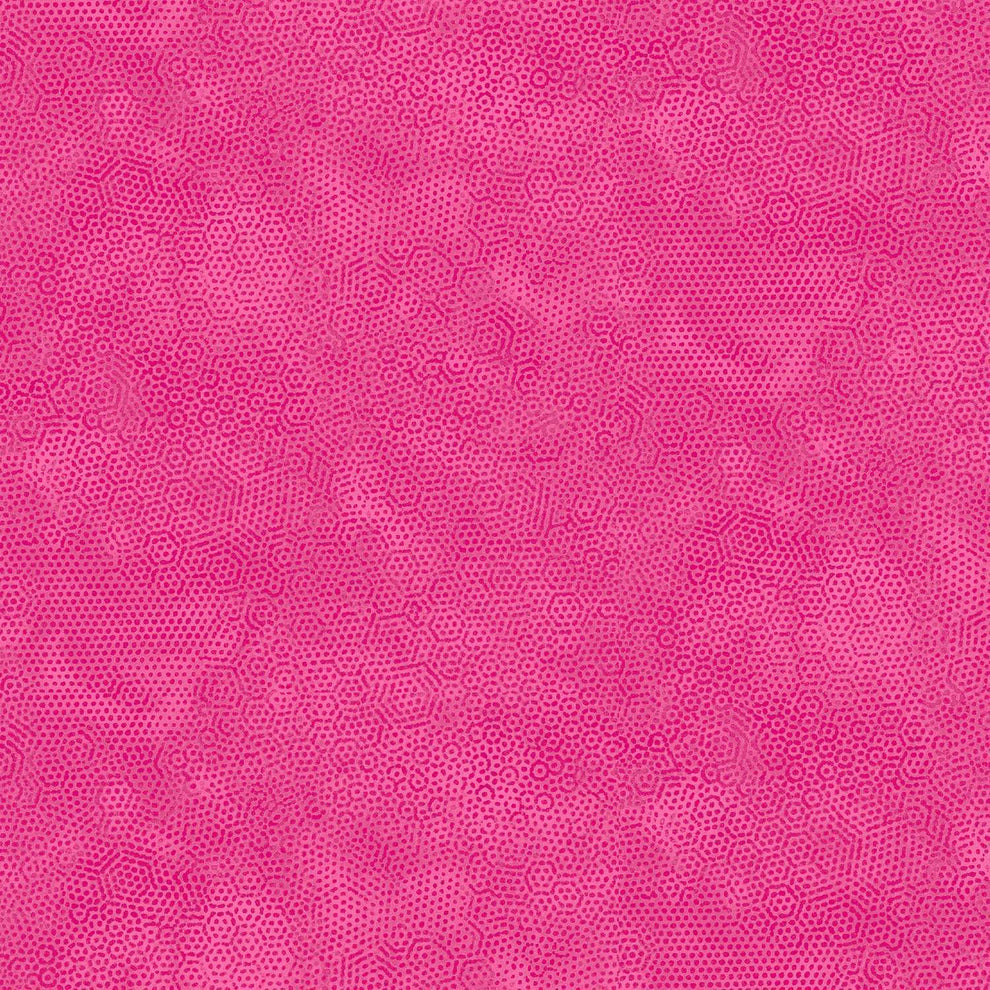 Makower Fabric Makower Patchwork Fabric Dimples Scorching Pink 1867 E24  - The Sewing Studio