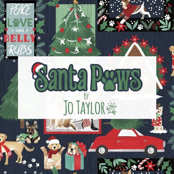 Makower Fabric Makower Santa Paws  - The Sewing Studio