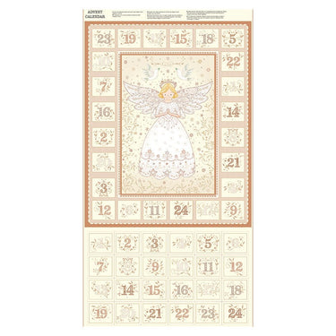 Makower Fabric Panels & Labels Makower Angels Advent Fabric Panel Cream 042-Q