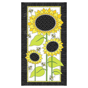 Makower Fabric Panels & Labels Makower Sunflower Fabric Panel 9985 KL