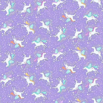 Makower Fairy Dust Unicorn Lilac 050-L Main Image