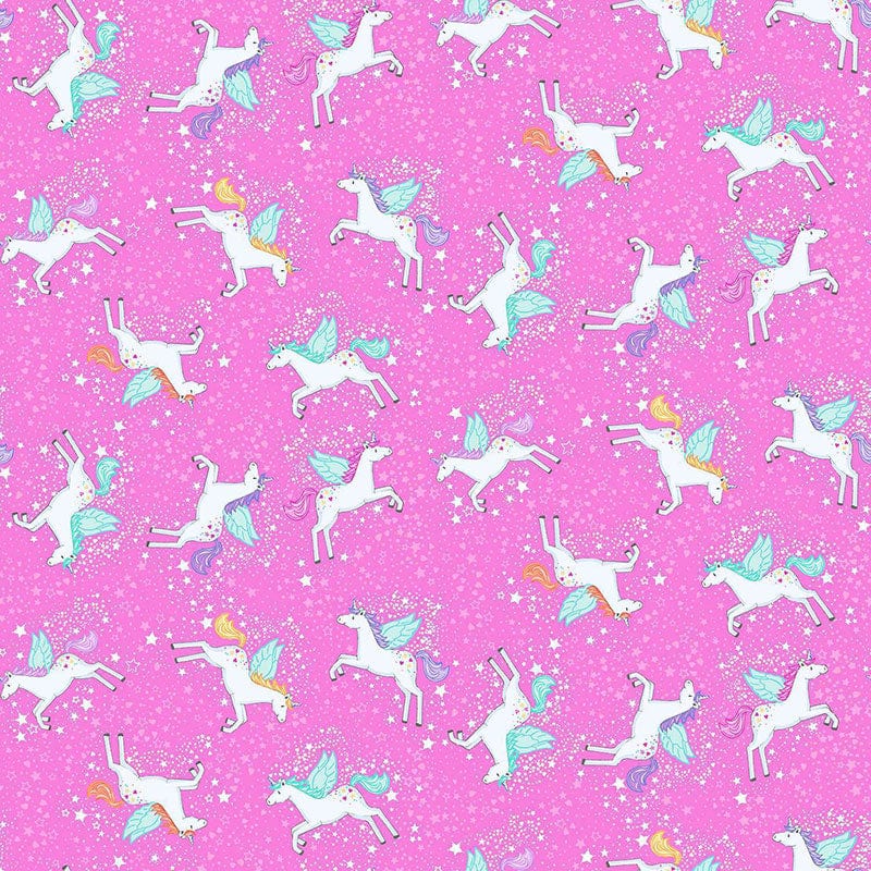 Makower Fairy Dust Unicorn Pink 050-P Main Image