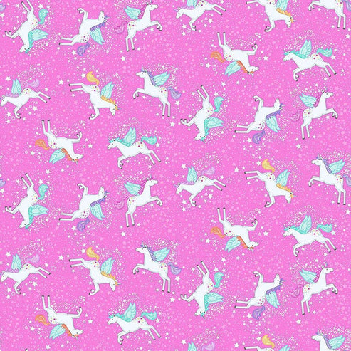 Makower Fairy Dust Unicorn Pink 050-P Main Image