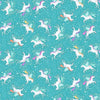 Makower Fairy Dust Unicorn Turquoise 050-T Main Image