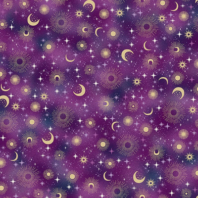 Makower Luna Constellation Lilac 073-L Main Image