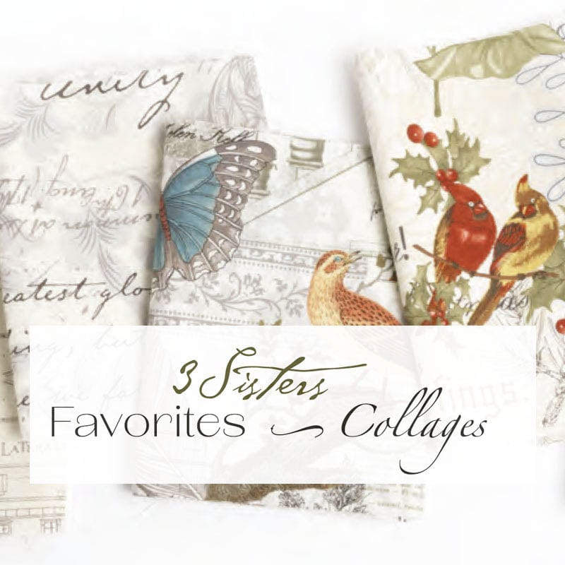 Moda 3 Sisters Favorites Collages Memoirs Multi Colour 44366-11 Lifestyle Image