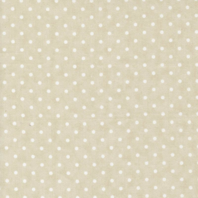 Moda 3 Sisters Favorites Vintage Linens Perfect Dot Taupe 44365-15 Main Image