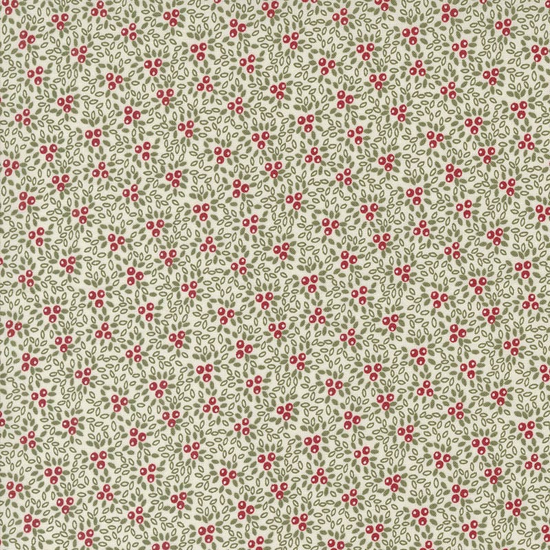 Moda A Christmas Carol Berry Bunches Snowflake 44356-11 Main Image