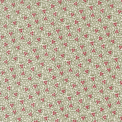 Moda A Christmas Carol Berry Bunches Snowflake 44356-11 Main Image