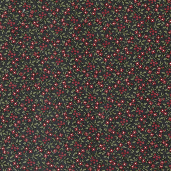 Moda A Christmas Carol Bountiful Berries Ebony 44359-16 Main Image