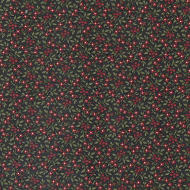 Moda A Christmas Carol Bountiful Berries Ebony 44359-16 Main Image