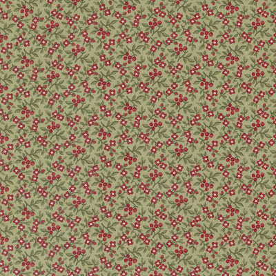 Moda A Christmas Carol Bountiful Berries Sage 44359-14