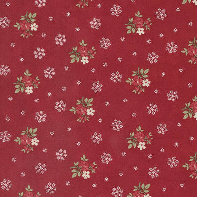 Moda A Christmas Carol Floral Flurries Crimson 44355-13