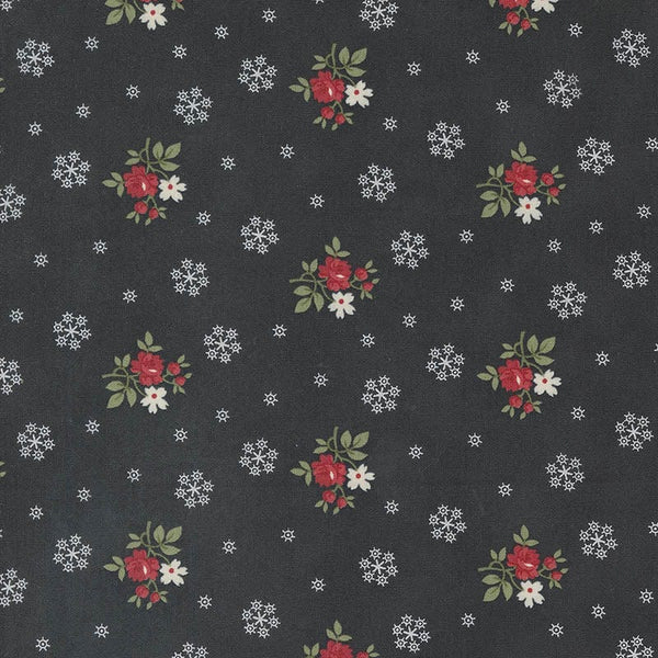 Moda A Christmas Carol Floral Flurries Ebony 44355-16 Main Image