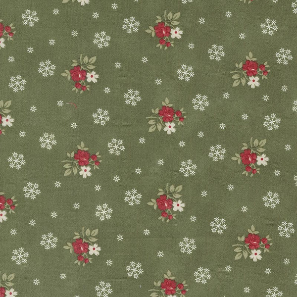 Moda A Christmas Carol Floral Flurries Holly 44355-15 Main Image