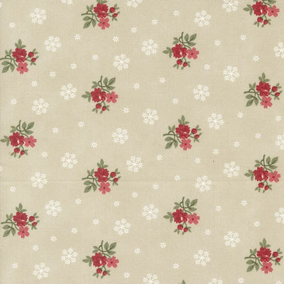 Moda A Christmas Carol Floral Flurries Parchment 44355-12