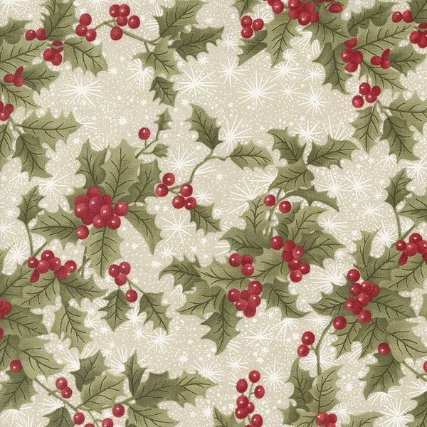 Moda A Christmas Carol Holly Berry Parchment 44352-12 Main Image