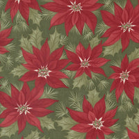 Moda A Christmas Carol Promising Poinsettia Holly 44350-15 Main Image