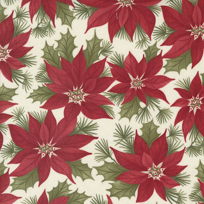 Moda A Christmas Carol Promising Poinsettia Snowflake 44350-11