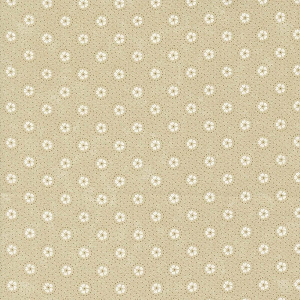 Moda Blackbirds Nest Daisies And Dots Tan Tonal 9752-21 Main Image