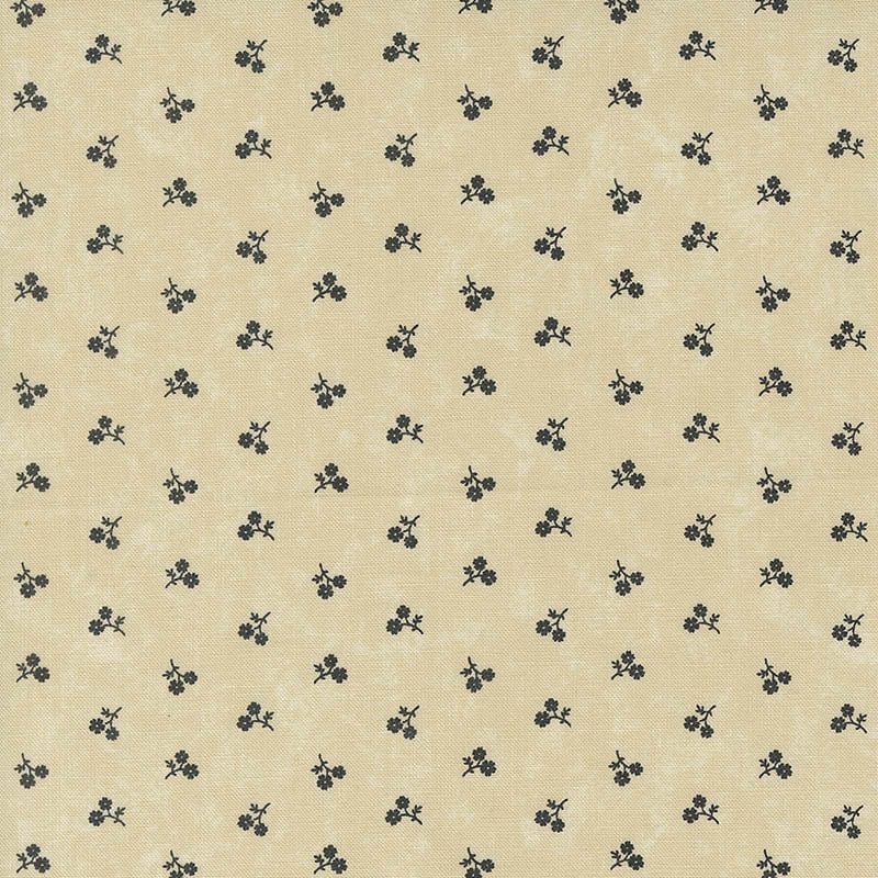 Moda Blackbirds Nest Petite Petals Tan 9755-11 Main Image