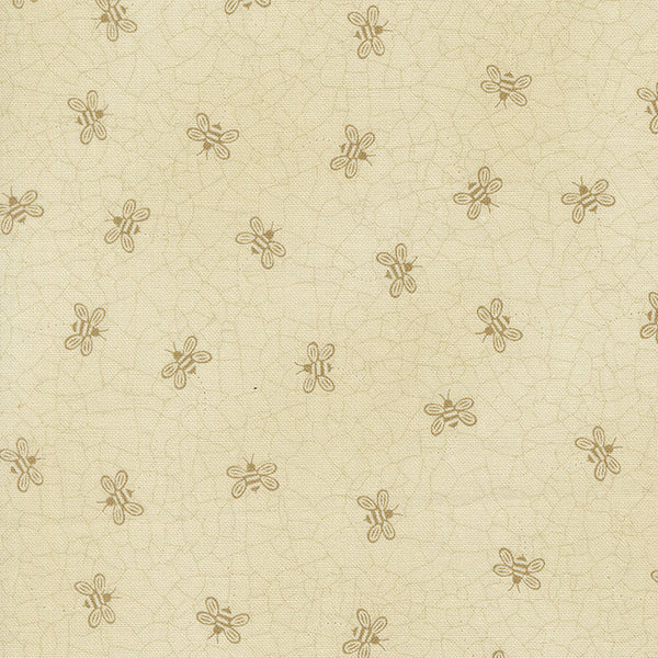 Moda Bloom And Grow Bee Toss Linen Tan 7054-11 Main Image