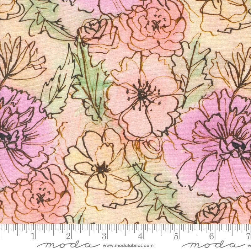 Moda Blooming Lovely Bouquet Petal 16970-11 Ruler Image