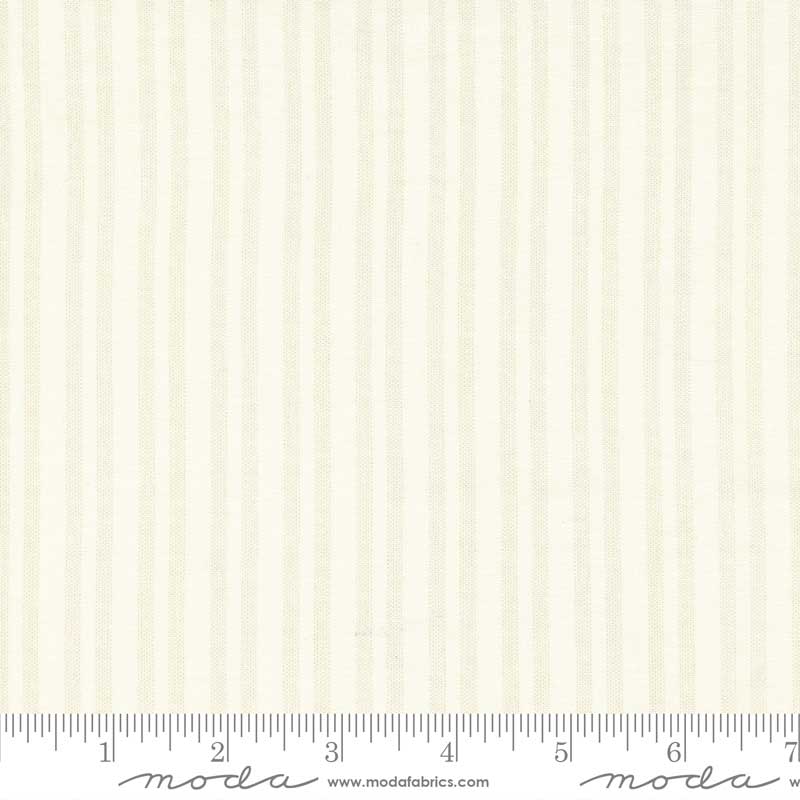 Moda Blueberry Delight Berry Ticking Cream Stone 3037-12 Ruler Image