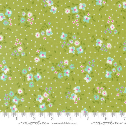 Moda Cali And Co Flower Dot Pistachio 29190-17 Ruler Image