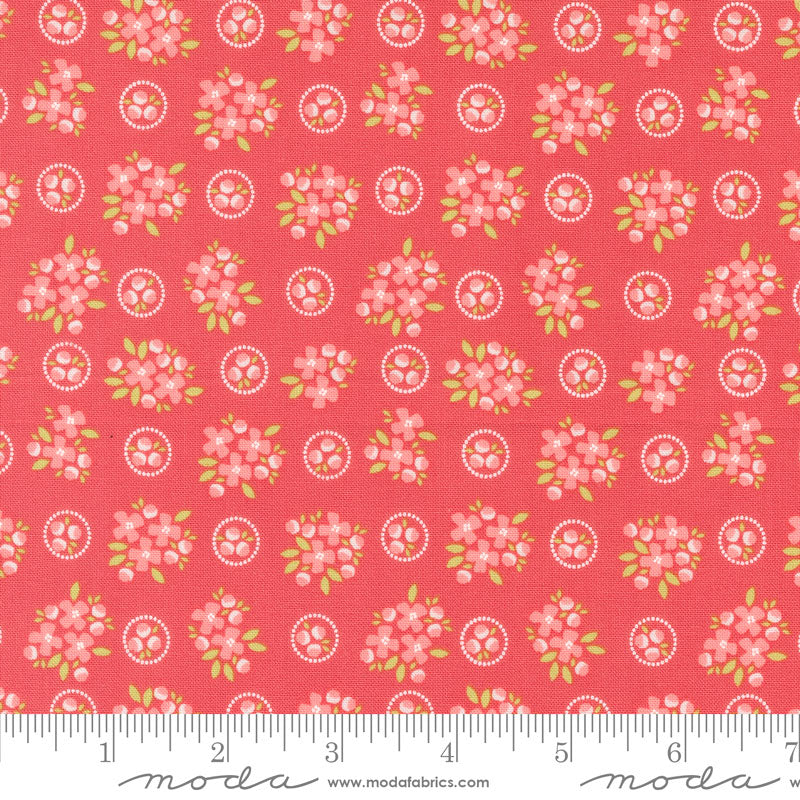 Moda Cali And Co Ring Around Posie Flamingo 29191-12 Ruler Image