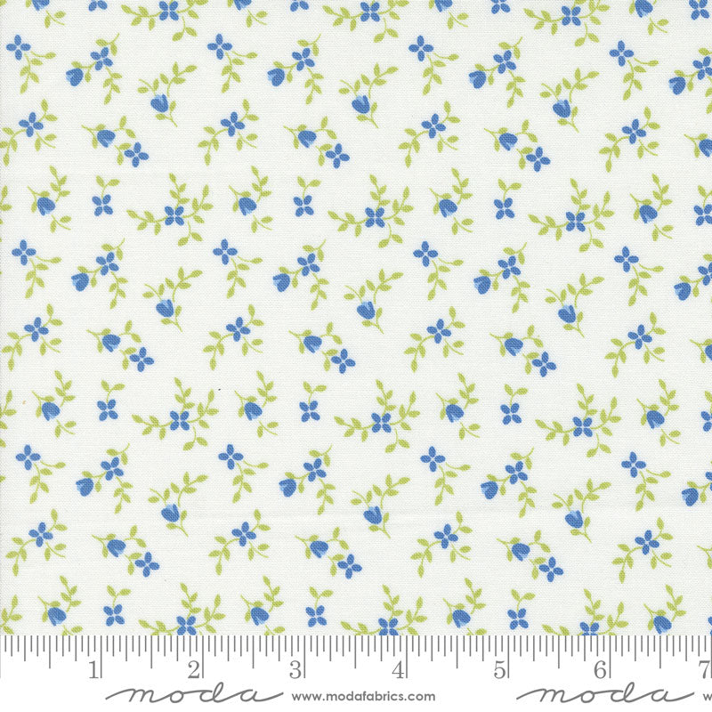 Moda Cali And Co Vine And Bud Cloud Cobalt 29192-21 Ruler Image