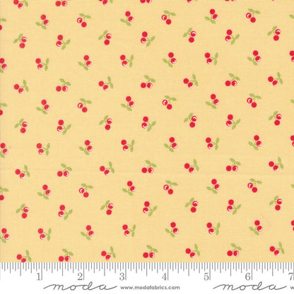 Moda Cali And Co Cherries Soft Yellow 29194-16 Ruler Image