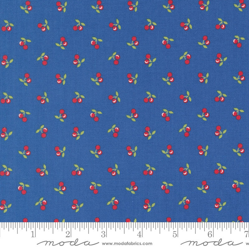 Moda Cali And Co Cherries Cobalt 29194-21 Ruler Image